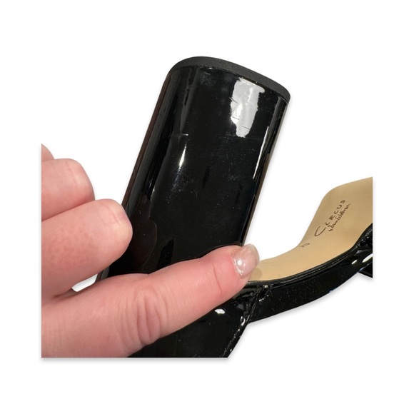 Circus by Sam Edelman Rosa Black Patent Mary Jane ankle strap heels size 12 - Picture 10 of 10